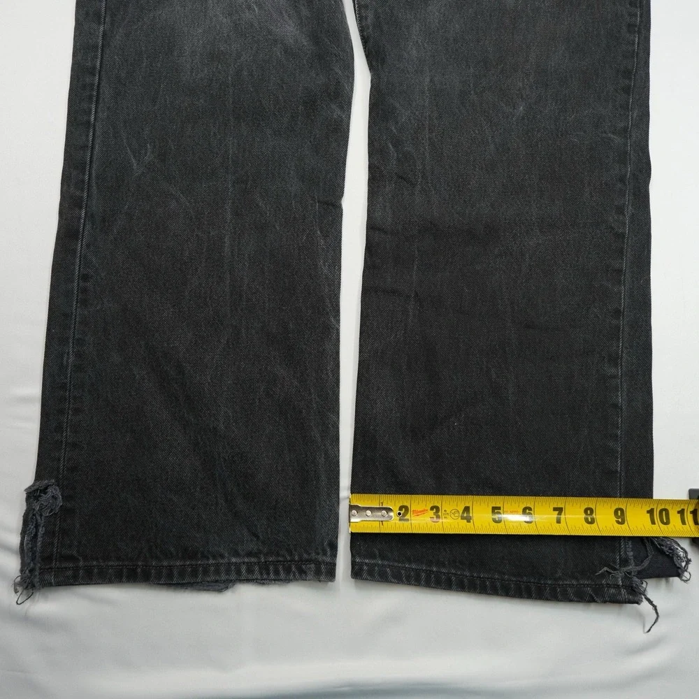 Levi's 501 Men Jeans Size 42X30 (39X29) Black Regular Fit Straight Leg ButtonFly